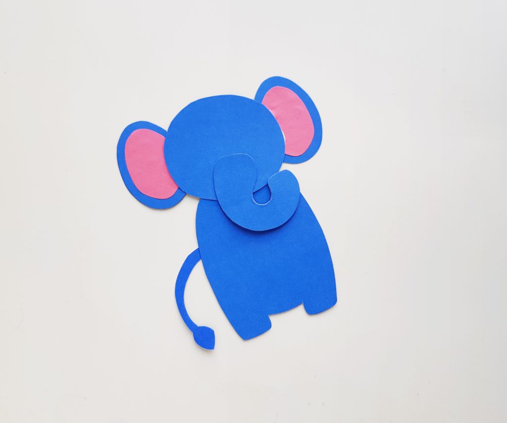 Step 5 - Elephant Bookmark Craft