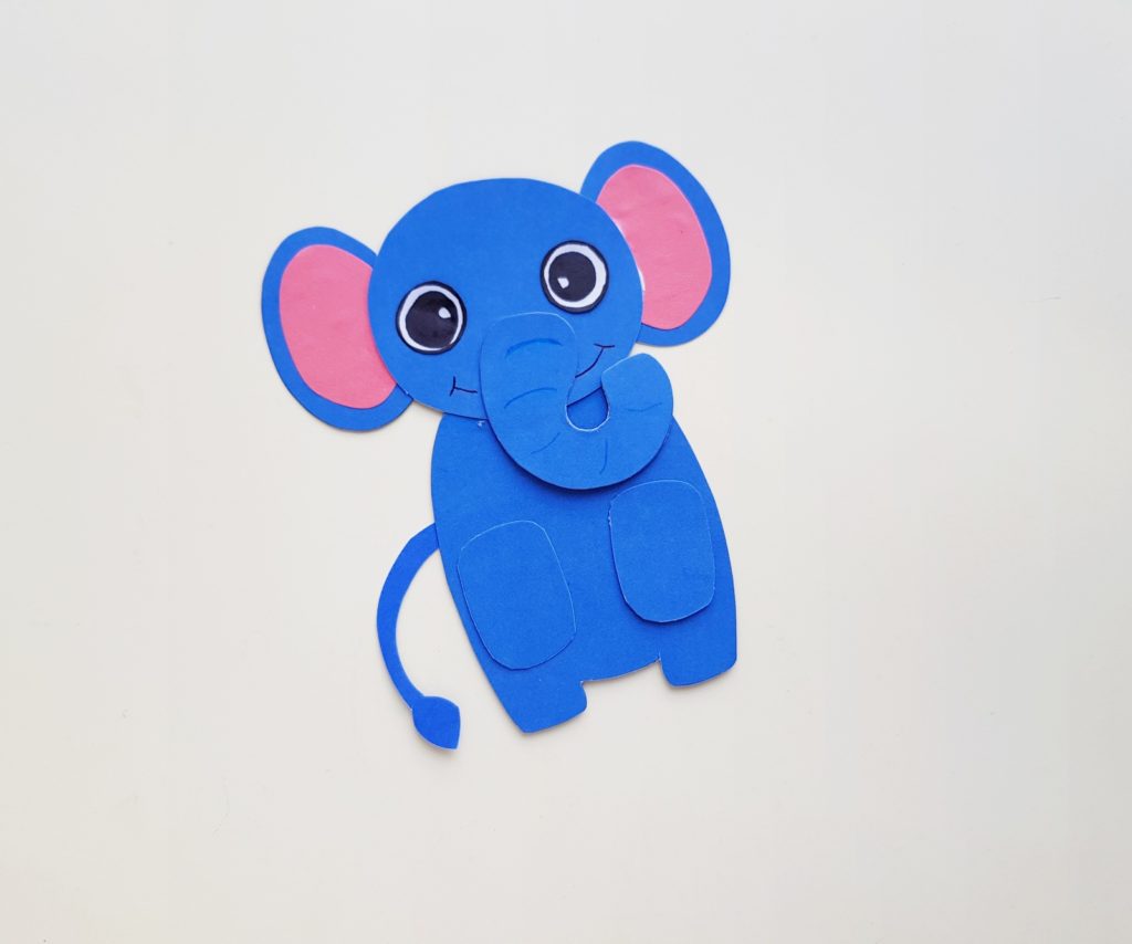 Step 7 - Elephant Bookmark Craft