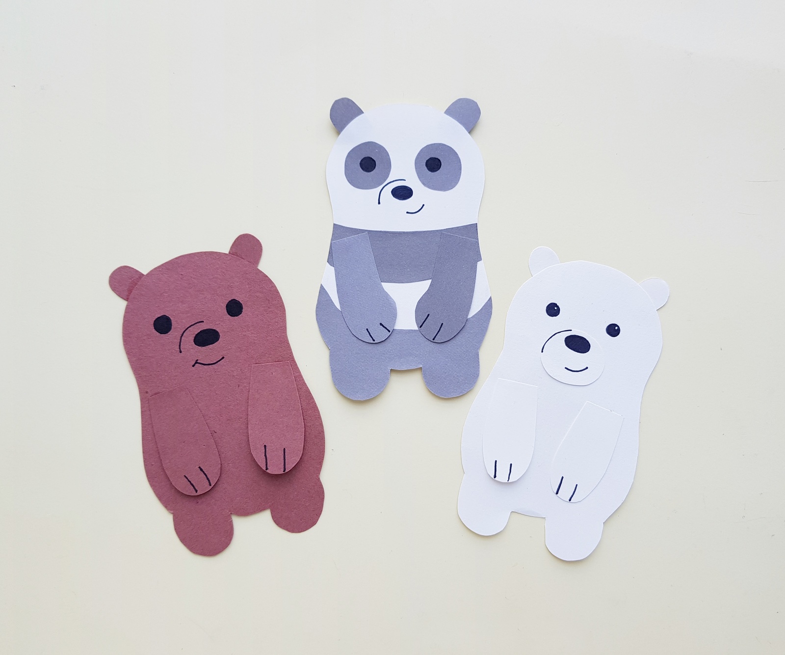 Bare Bear Bookmark Kids Craft - The Library Doctor
